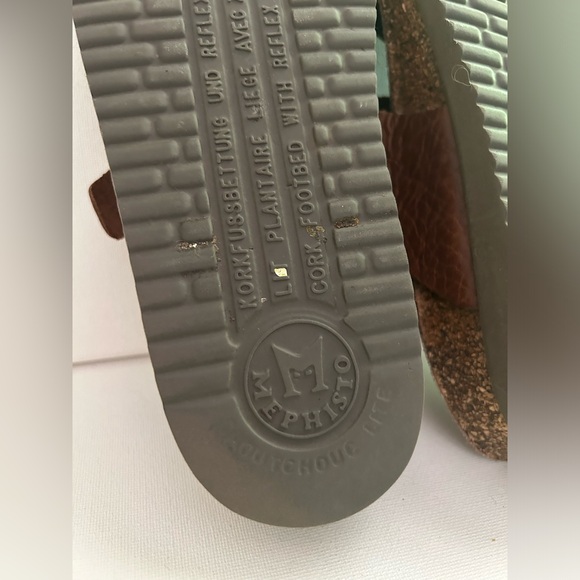 Women’s Brown Leather Mephisto Sandals Size 38 - Picture 11 of 12